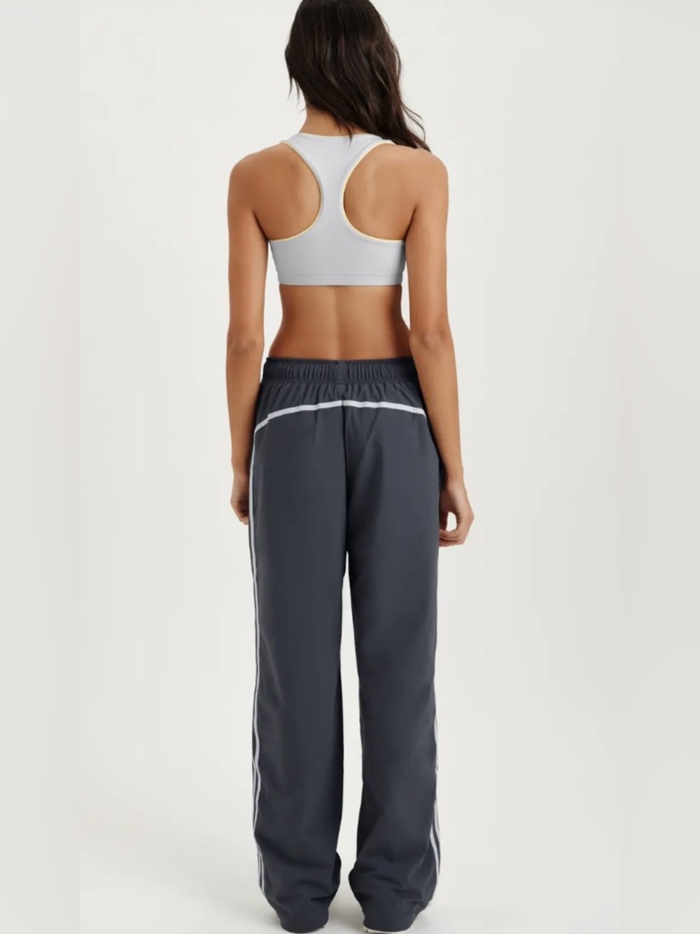 SET ACTIVE NYLON TRACK DRAWSTRING STRAIGHT LEG PANTS - HIMALAYA - Picture 3 of 7